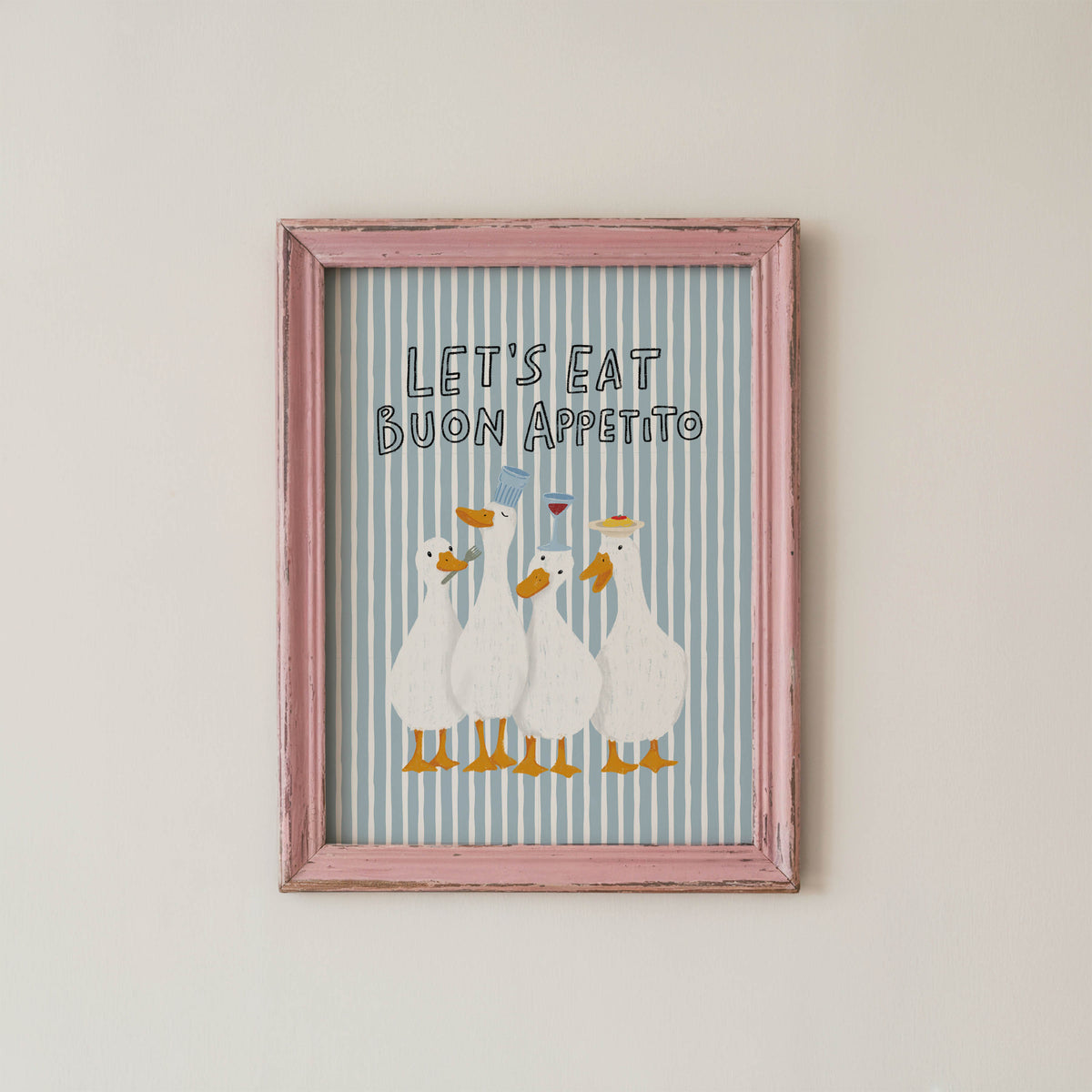 Buon Appetito Geese Kitchen Print