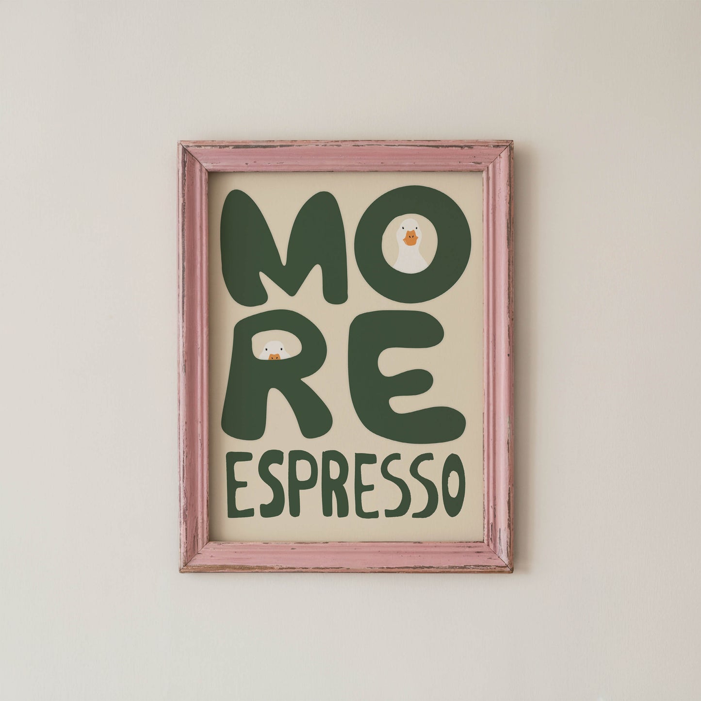More Espresso Duck Kitchen Print