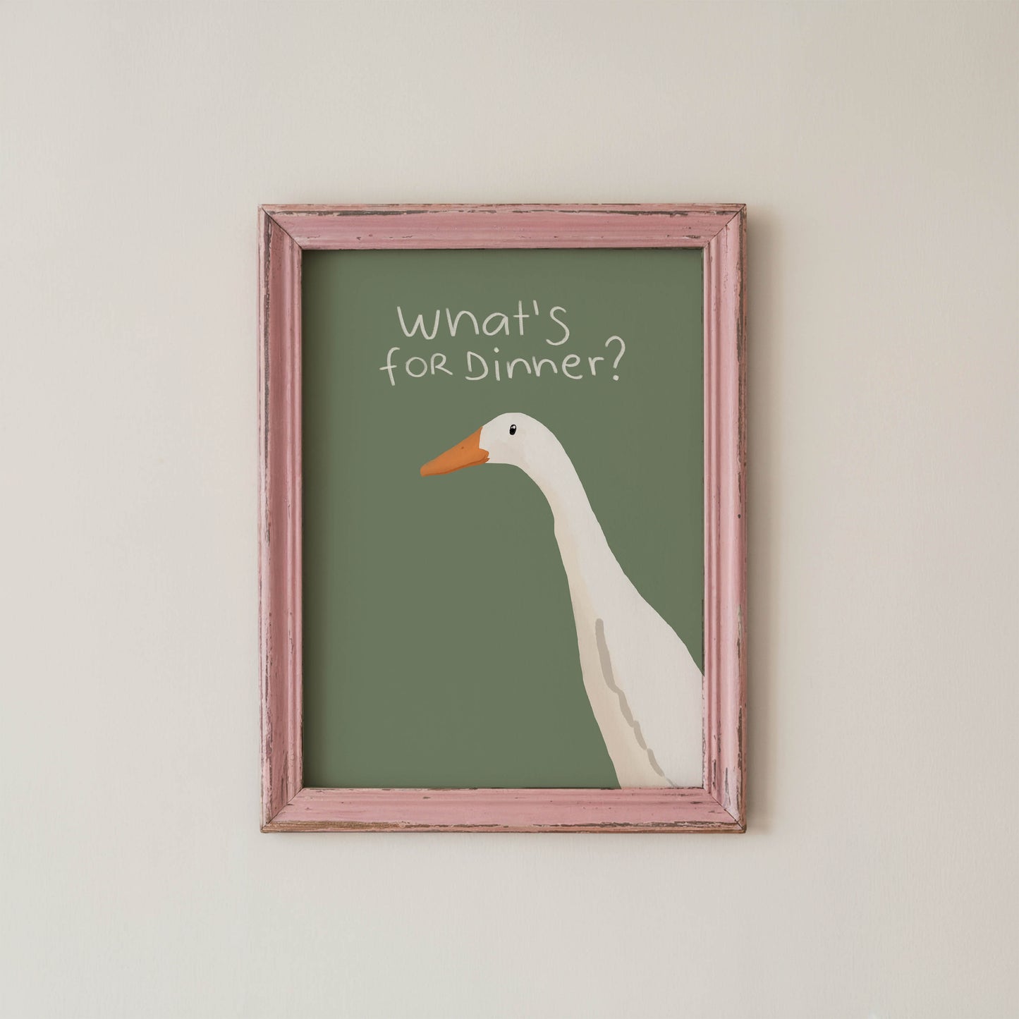 What’s for Dinner? Goose Kitchen Print