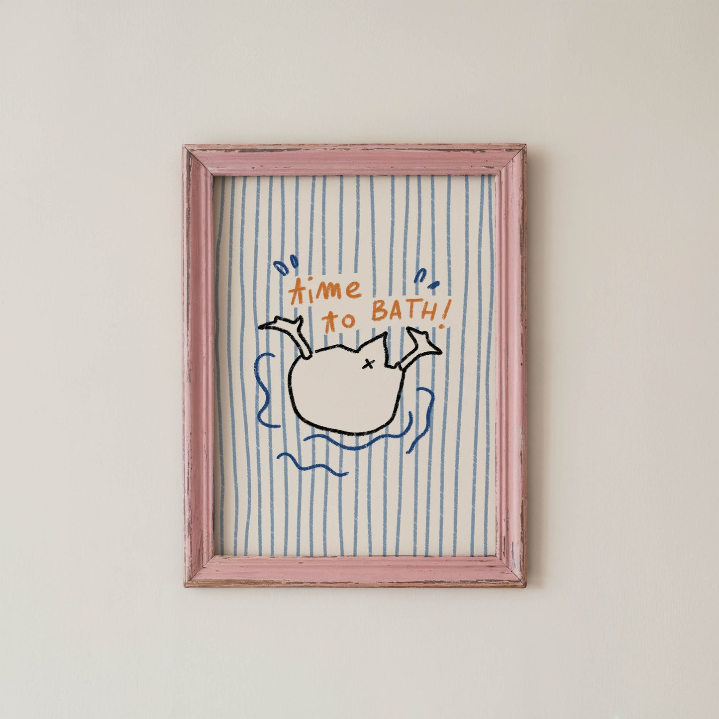 Time to Bath Duck Print