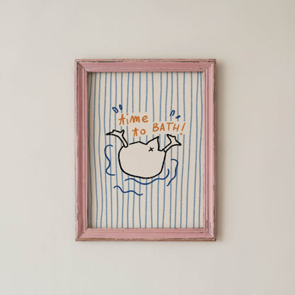 Time to Bath Duck Print