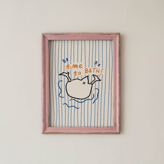 Time to Bath Duck Print