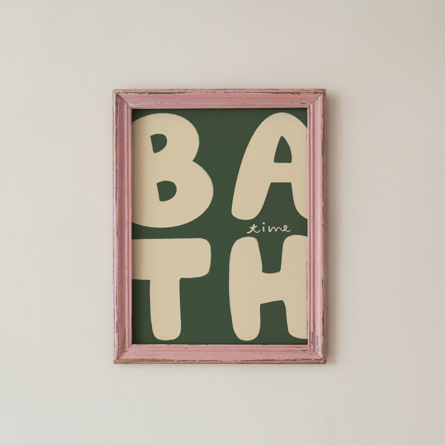 Bath Time Retro Bathroom Print