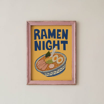Ramen Night Kitchen Print