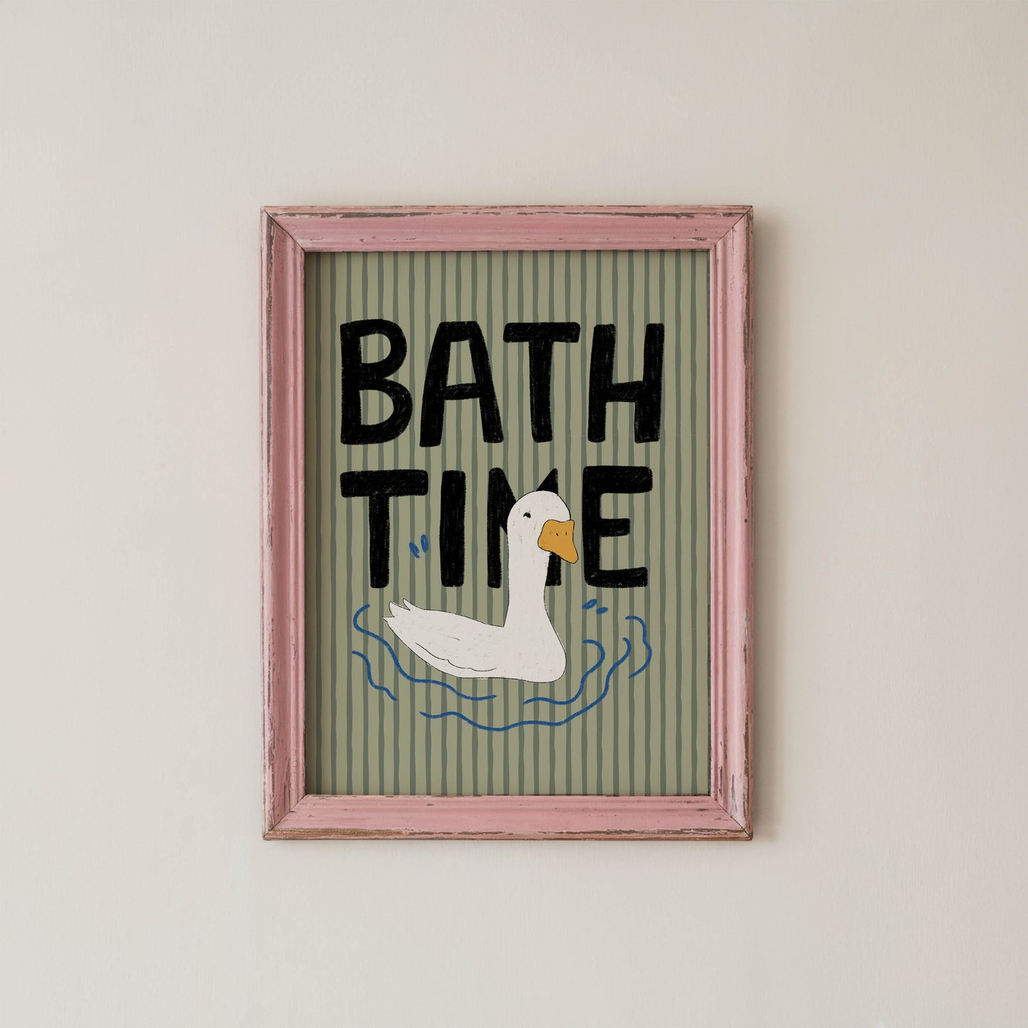 Bath Time Duck Wall Art
