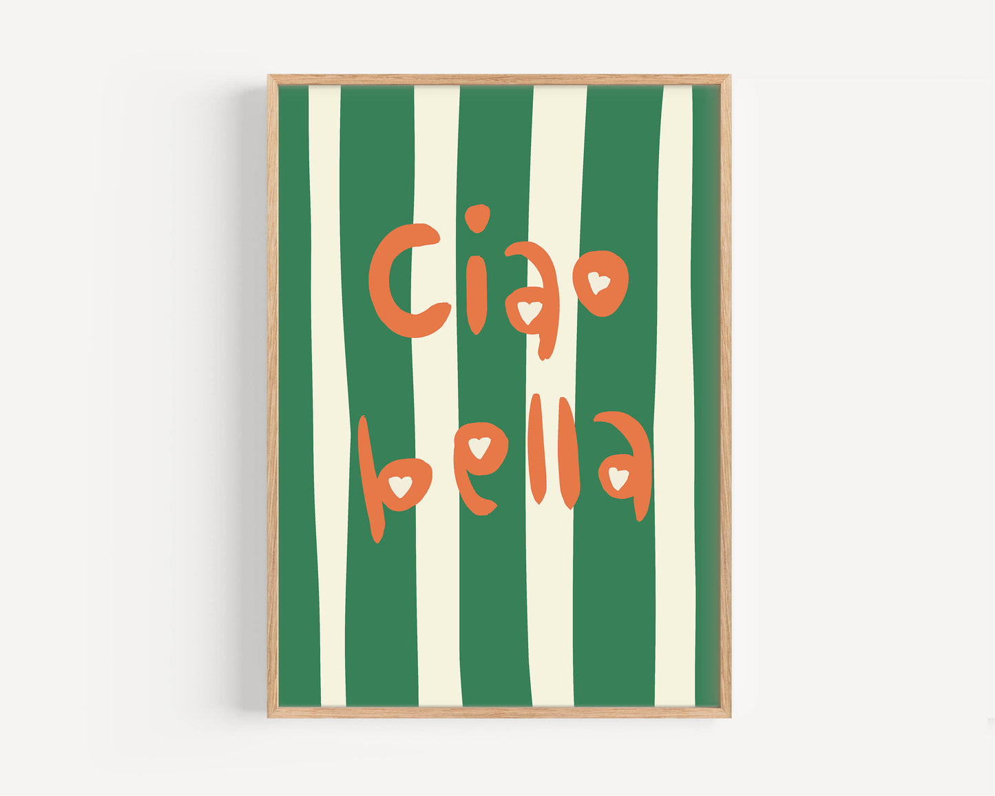 Ciao Bella Poster – Italian Greeting Wall Art Print