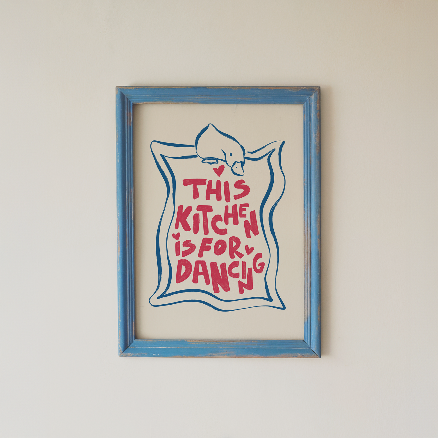 This Kitchen Is For Dancing Wall Art Retro Print