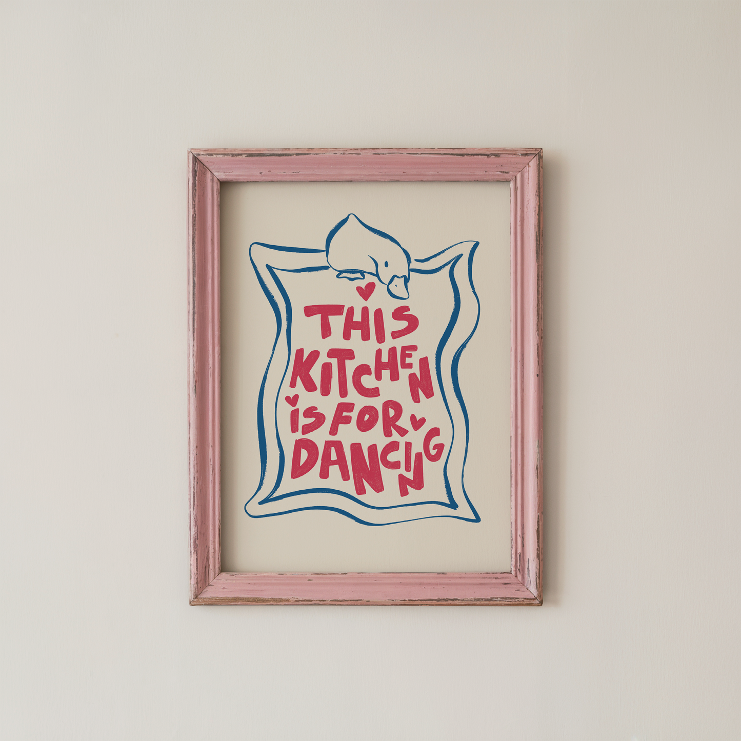 This Kitchen Is For Dancing Wall Art Retro Print