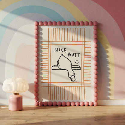 Nice Butt Duck Bathroom Wall Art