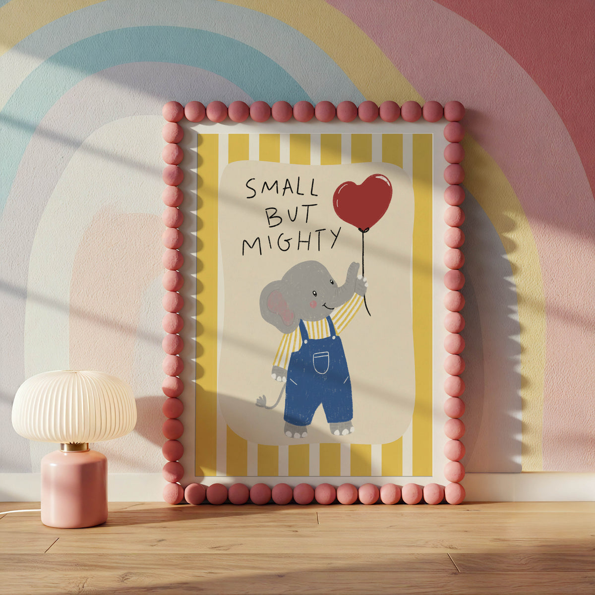 Small But Mighty Elephant Nursery Print
