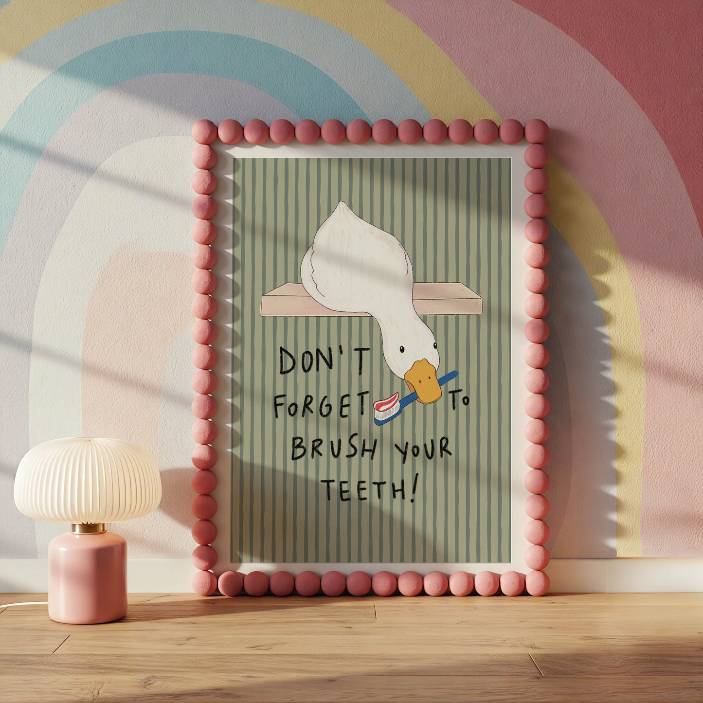 Don’t Forget to Brush Your Teeth Duck Print