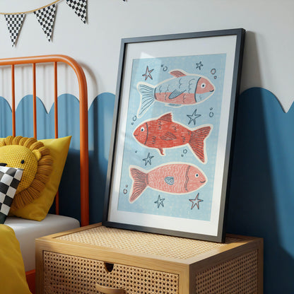 Playful Fish Nursery Print