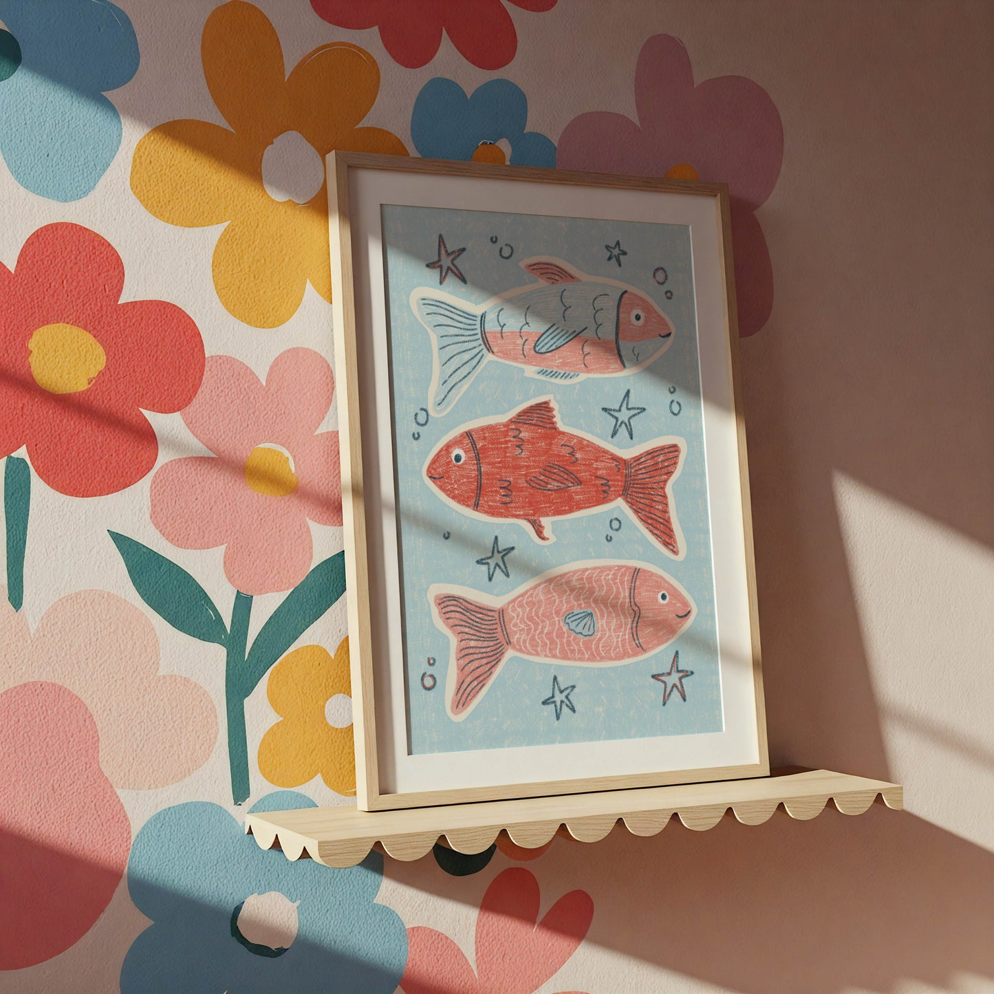 Playful Fish Nursery Print