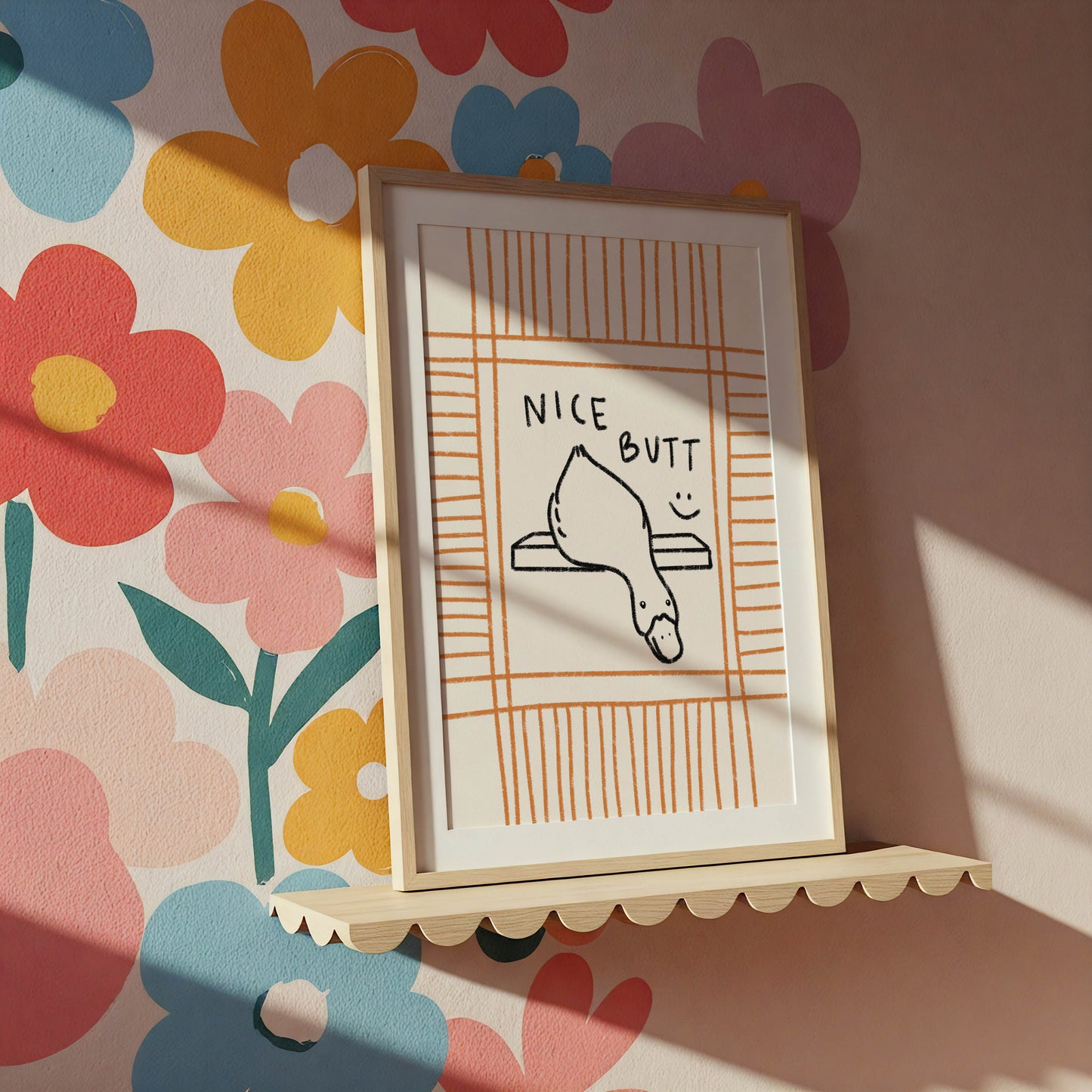 Nice Butt Duck Bathroom Wall Art