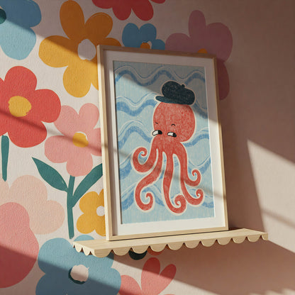 Whimsical Octopus Nursery Print