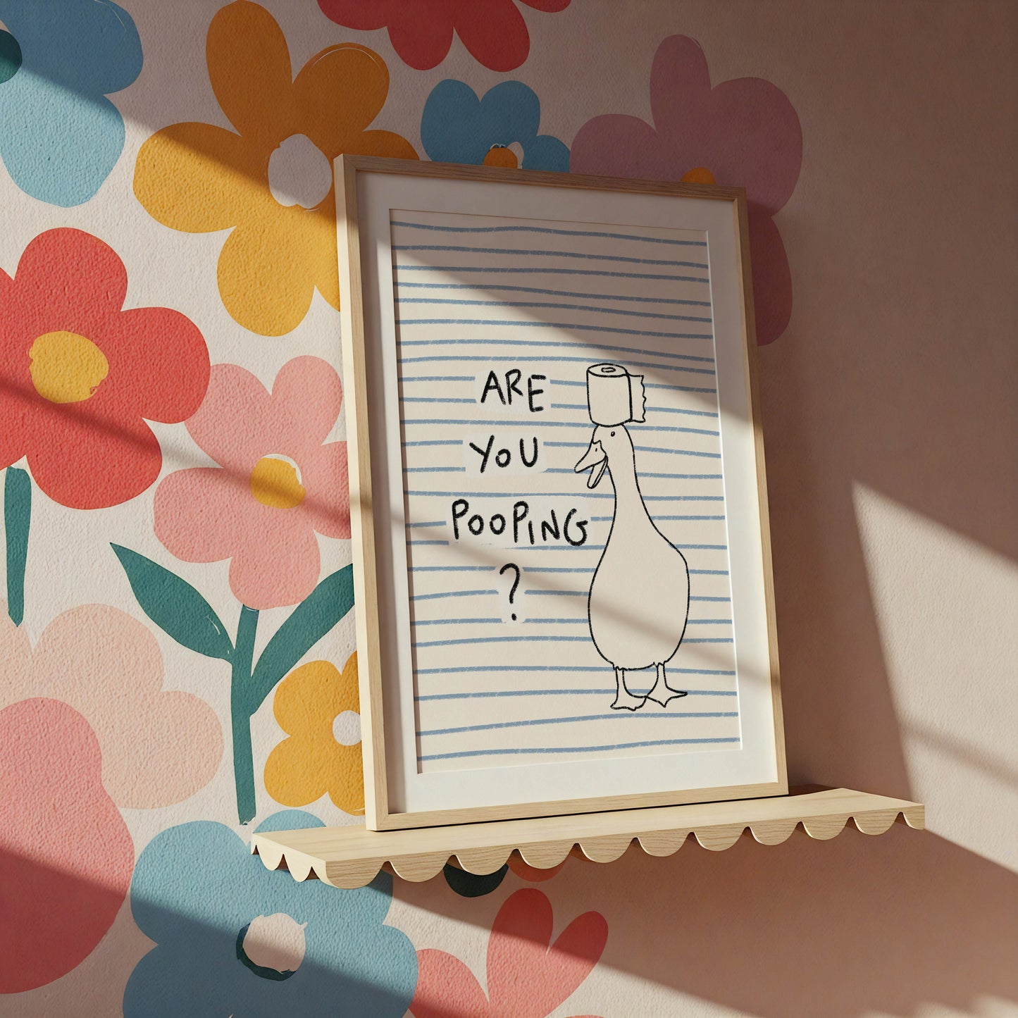 Are You Pooping Goose Bathroom Print