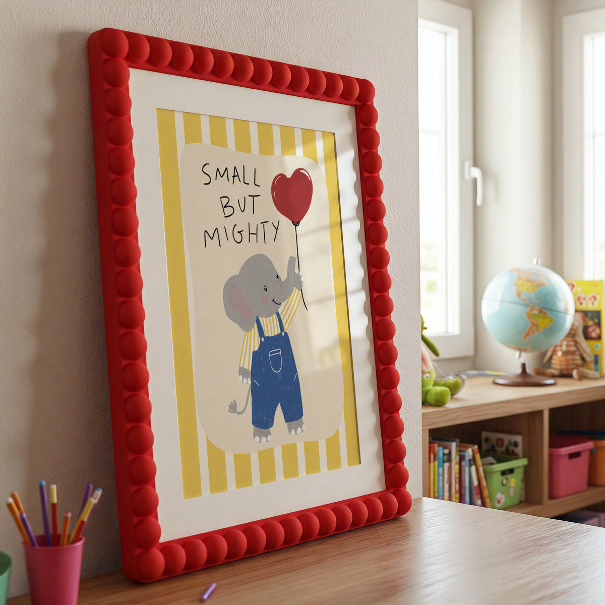 Small But Mighty Elephant Nursery Print