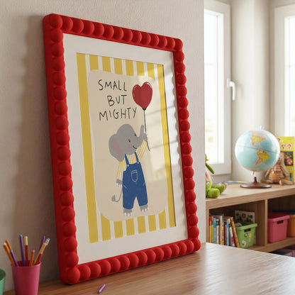 Small But Mighty Elephant Nursery Print