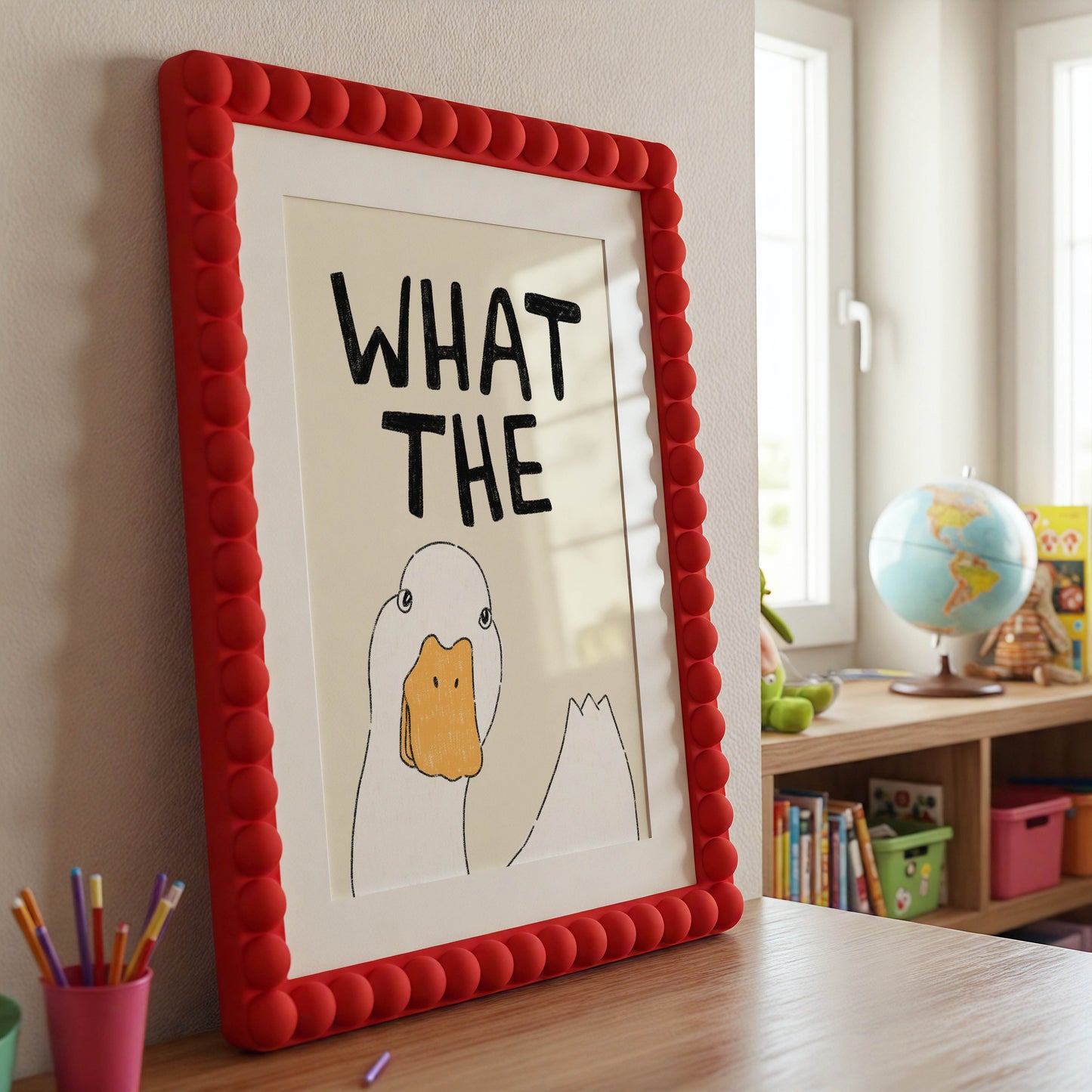What the Duck? Funny Duck Art Print