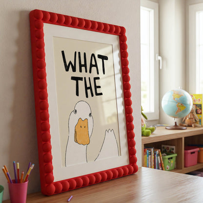What the Duck? Funny Duck Art Print