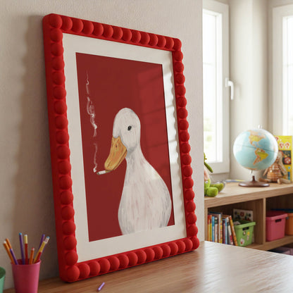 Smoking Duck Art Print