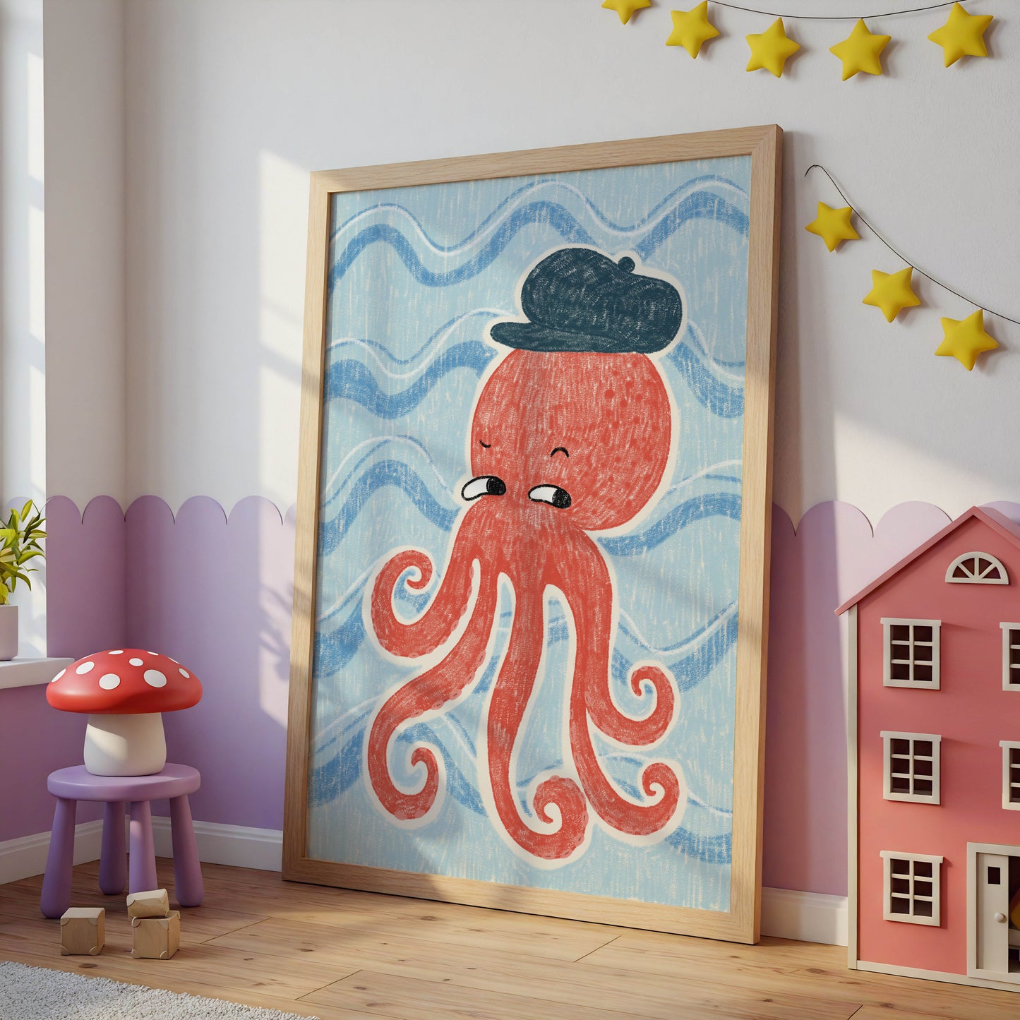Whimsical Octopus Nursery Print