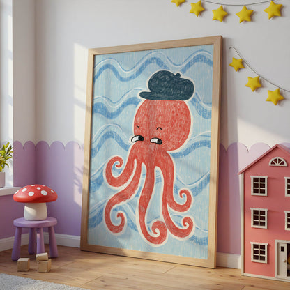 Whimsical Octopus Nursery Print