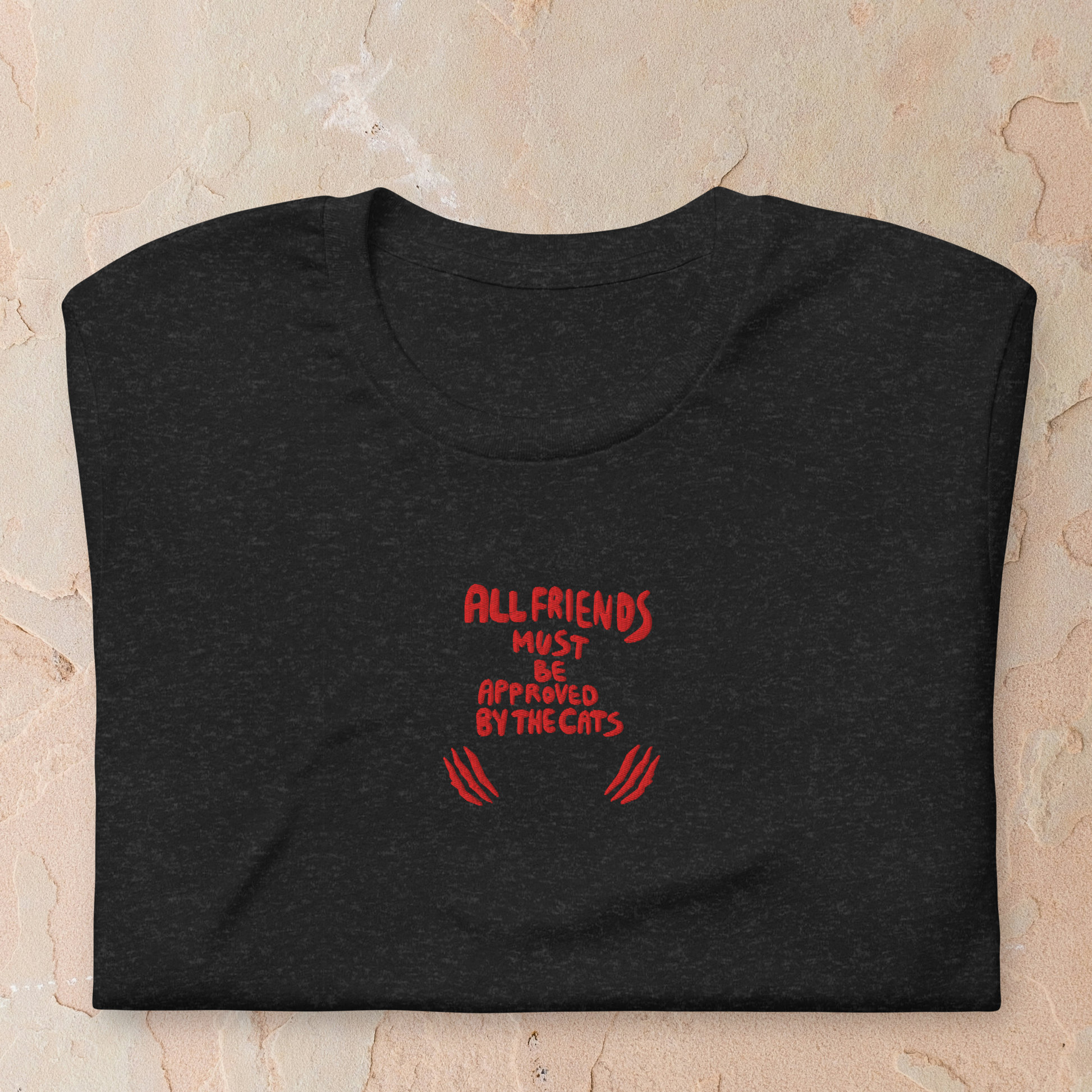 Funny Cat Shirt Graphic Quote Tee for Cat Lovers Black Heather