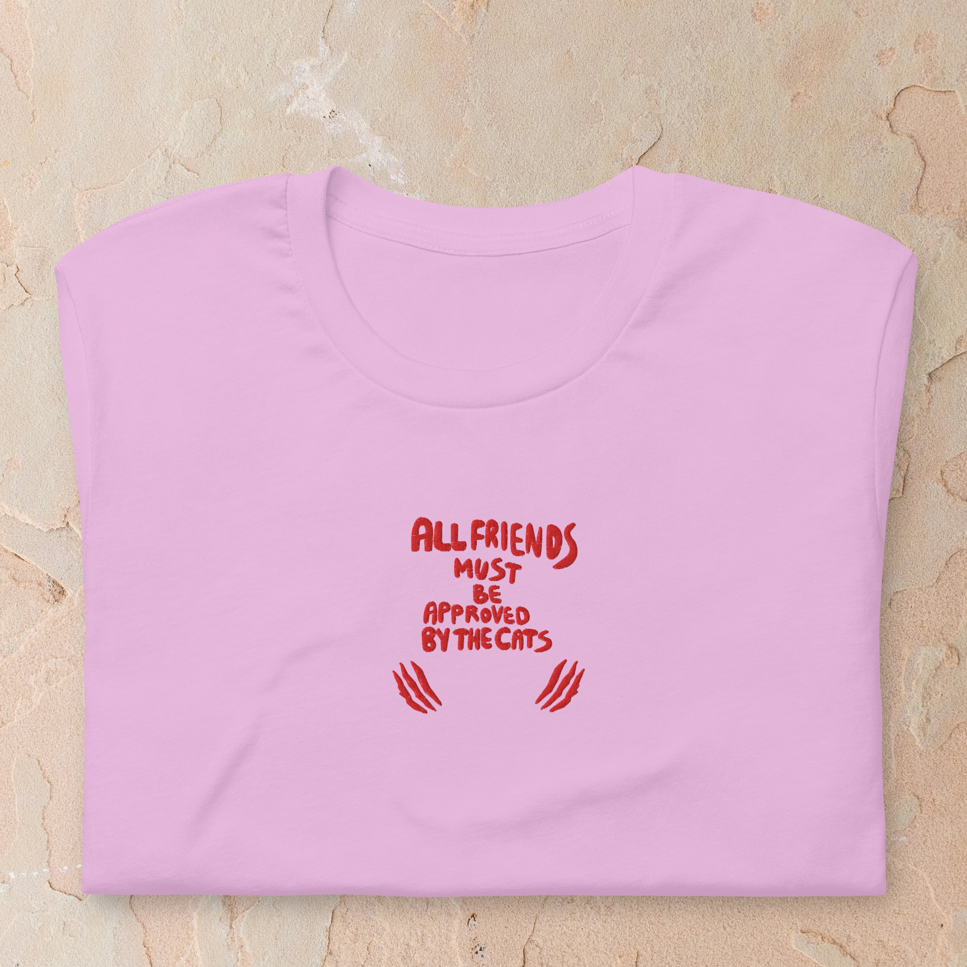 Funny Cat Shirt Graphic Quote Tee for Cat Lovers Lilac