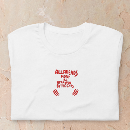 Funny Cat Shirt Graphic Quote Tee for Cat Lovers Solid White Blend